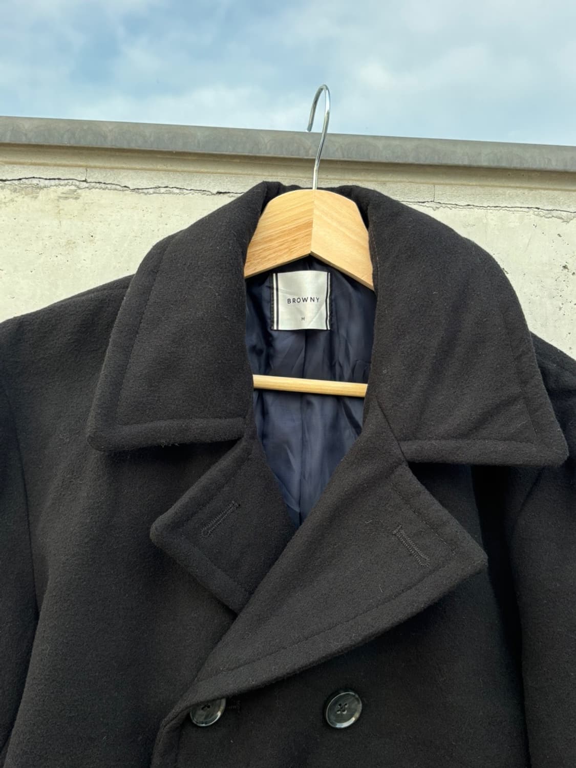 Japanese Black Pea Coat 상품이미지5