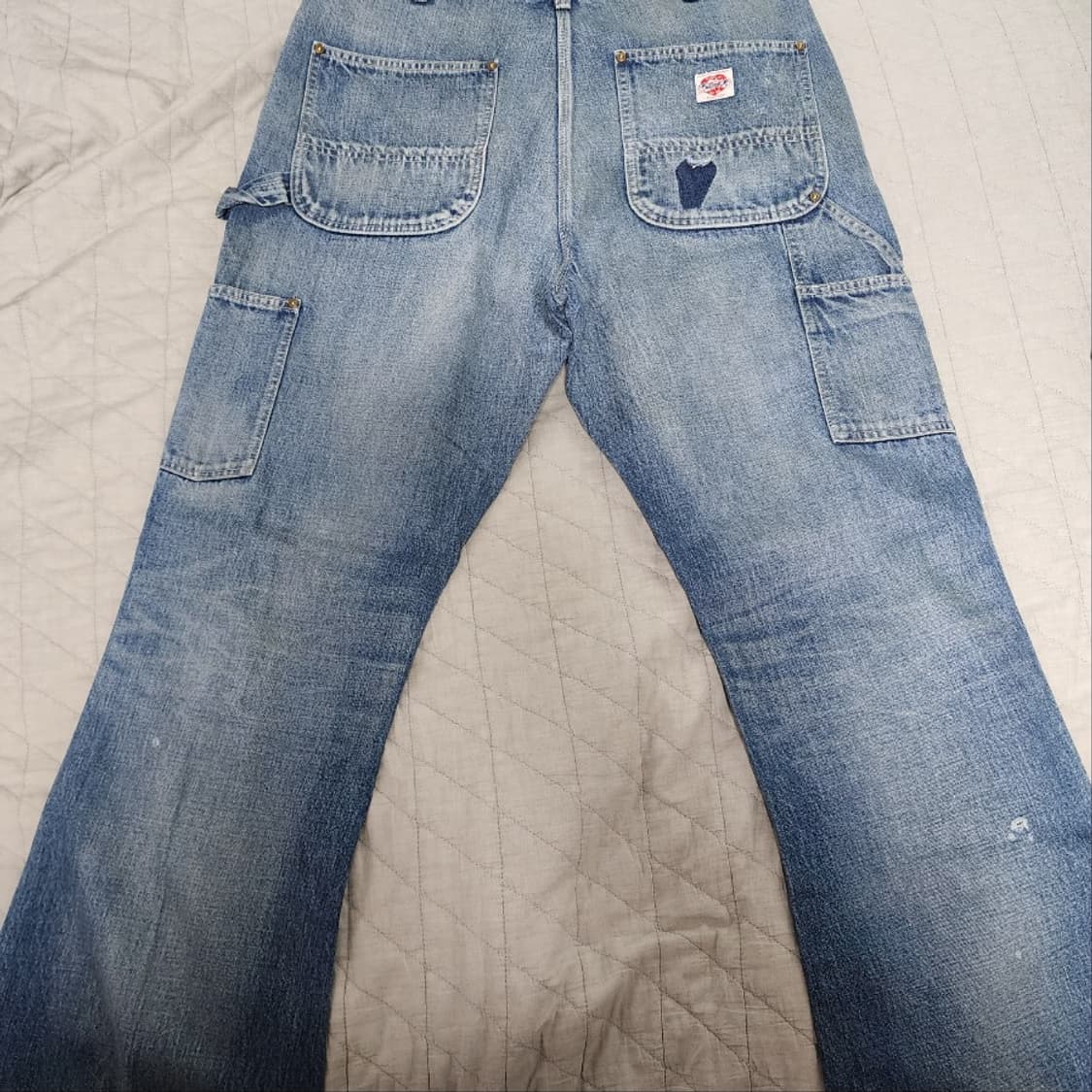 [M] 세인트미카엘 24aw 더블니 플레어 데님 상품이미지2