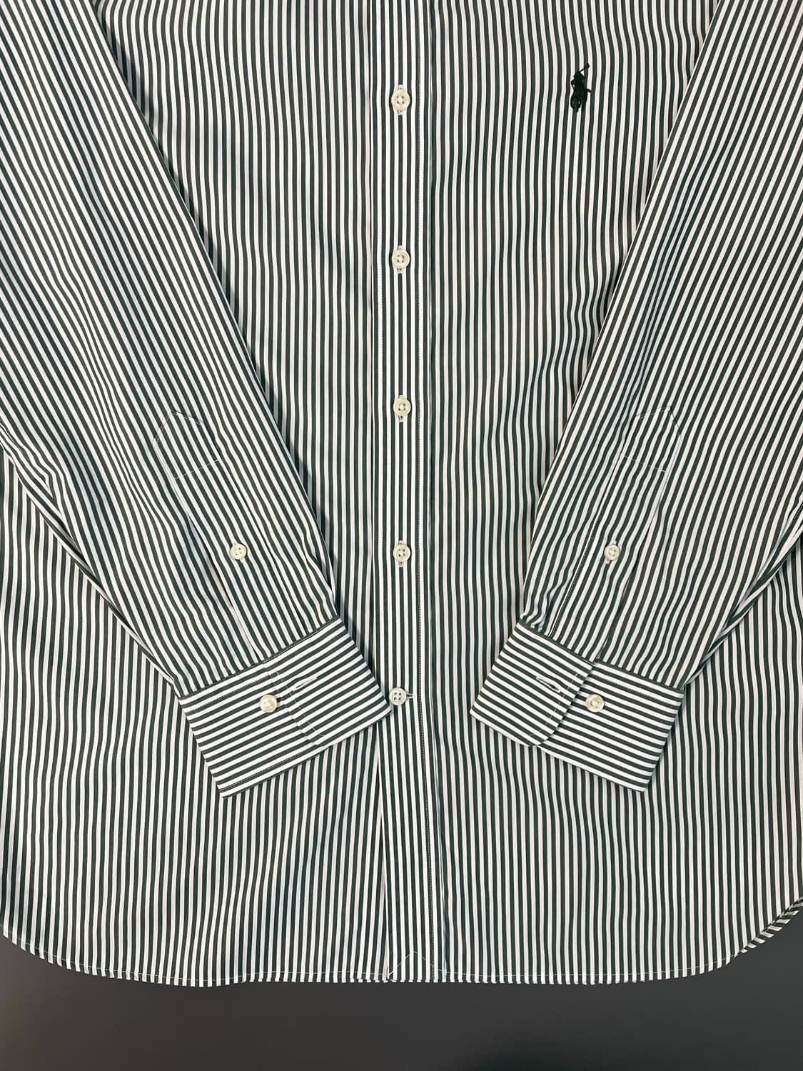 [L] 폴로 랄프로렌 코튼 자수로고 스트라이프 셔츠 클래식핏 이지케어 상품이미지5