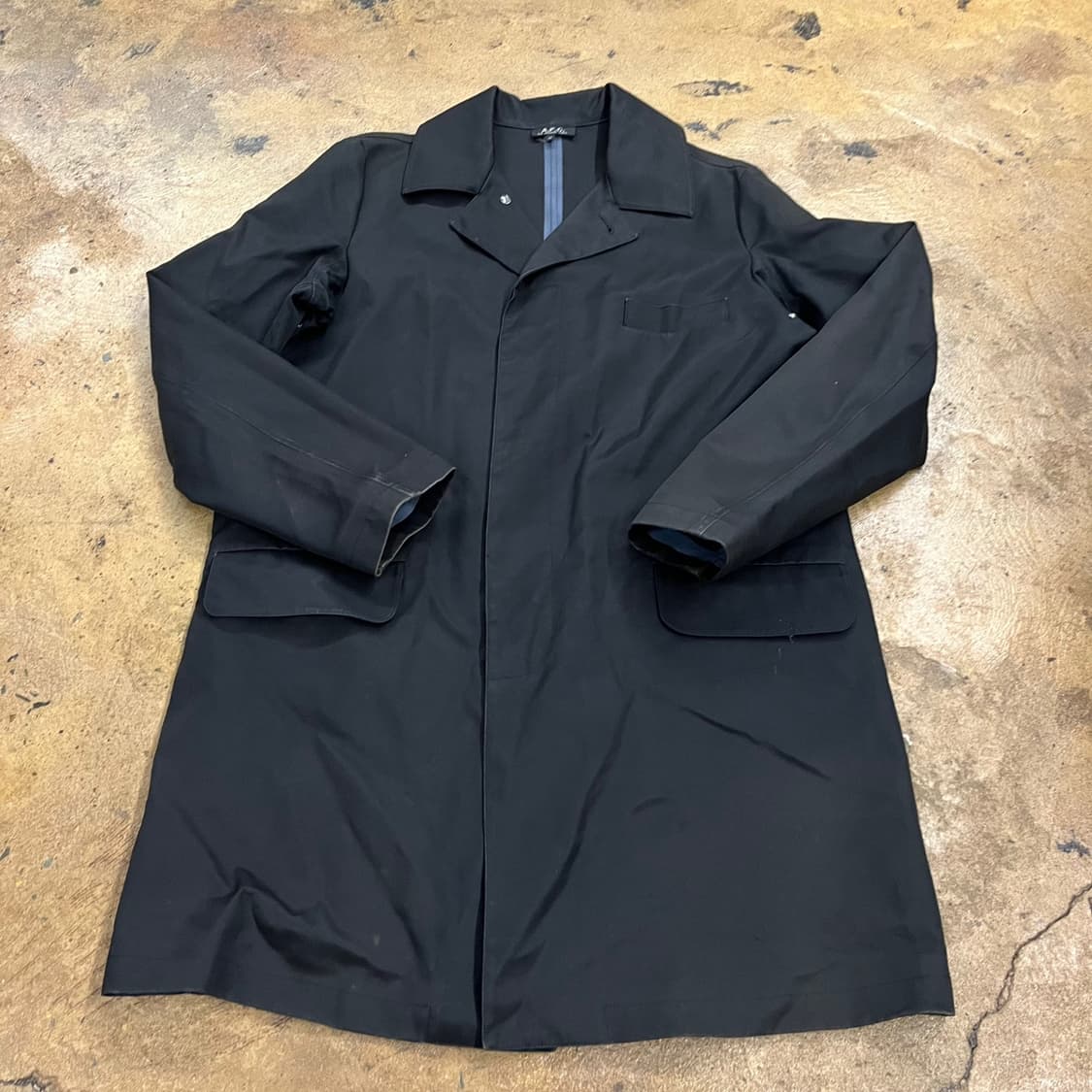 [정품/M] A.P.C. 아페쎄 블랙 코튼 랩 코트 b16 상품이미지2