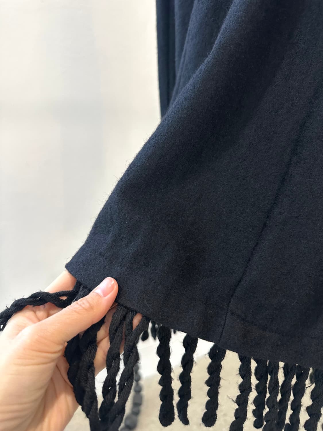 울 프린지 더플 코트 상품이미지7