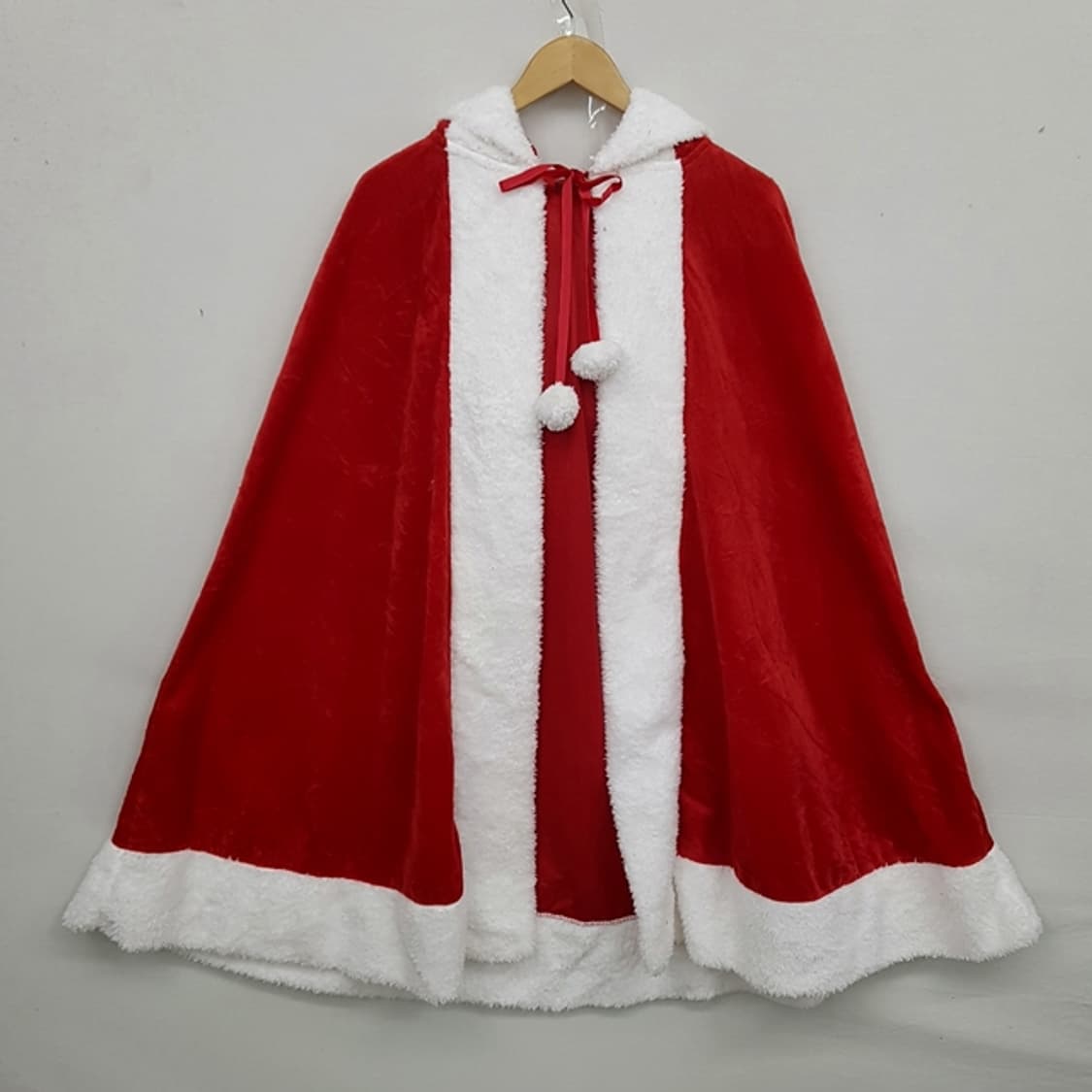 산타 후드 벨벳 망토 상품이미지1
