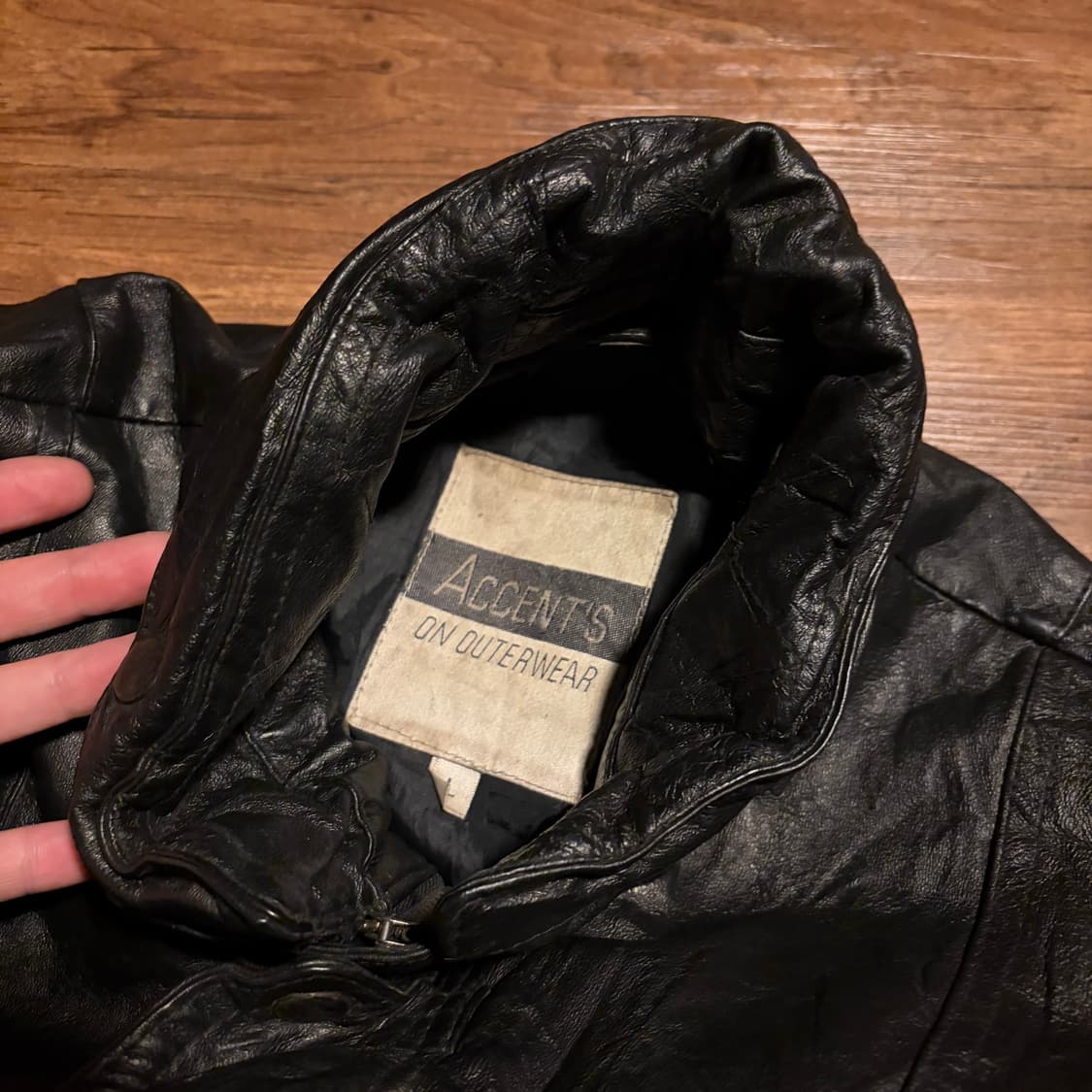 ACCENTS LEATHER HIGHNECK BOMBER JACKET 상품이미지9