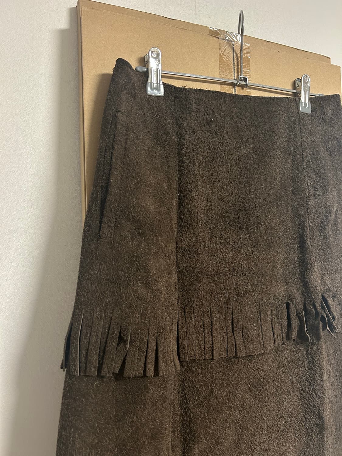 지안프랑코페레 스웨이드 프린지 스커트 상품이미지3