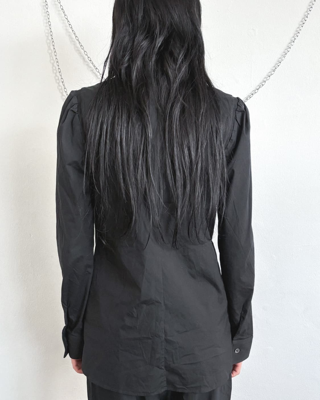 돌체앤가바나 슬림핏 블랙 드레스셔츠 상품이미지3