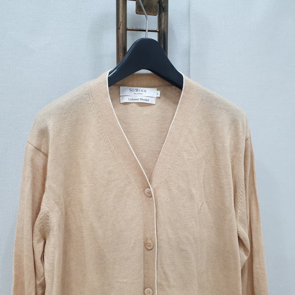 SO.WOOL 쏘울 캐시미어 혼방 가디건 L 상품이미지2