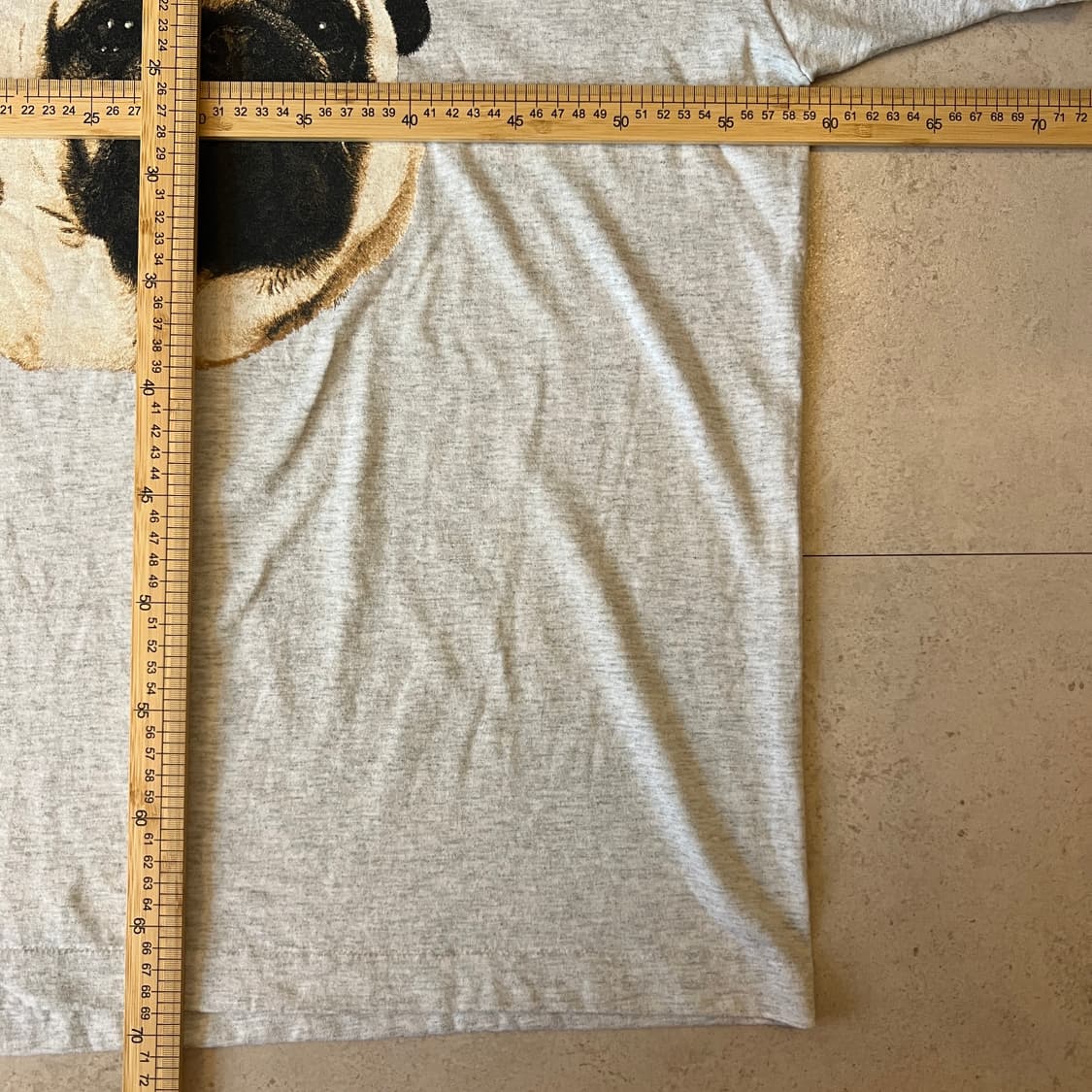 빈티지 90s 퍼그 도그 그래픽 티셔츠 상품이미지7