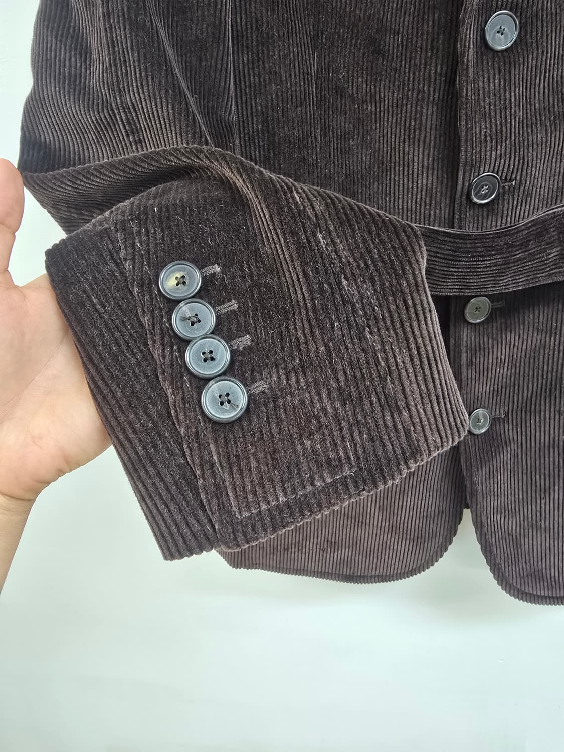 파쏘나블 매장정품 멋스러운 허리벨티드 코듀로이 블레이져 상품이미지5