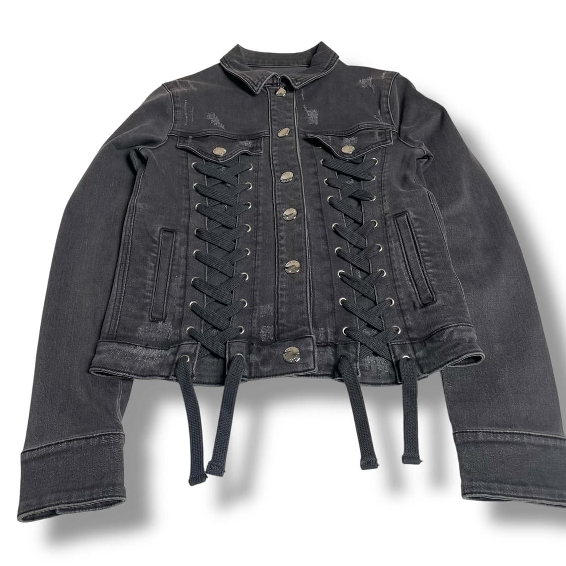 Versus zayn 스트랩 포인트 데님 자켓 상품이미지5