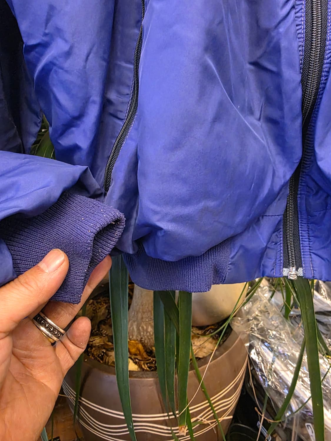 Z-504 신칠라 쉘드 봄버 자켓 상품이미지5