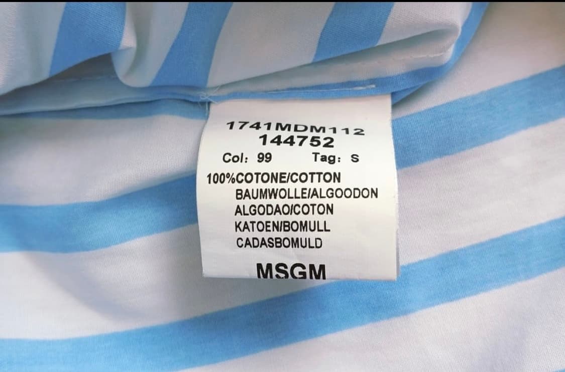 MSGM 입체 러플 오프숄더 스트라이프 셔츠 (Made in Italy) 상품이미지6