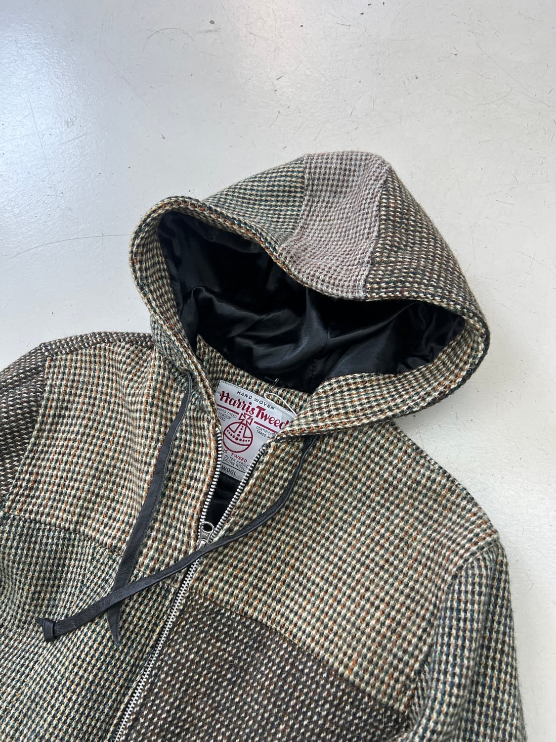 해리스트위드 후드집업 자켓 상품이미지5