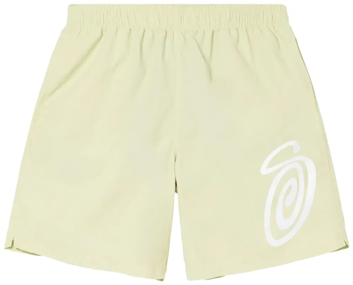Stussy s curly water shorts light green 상품이미지1
