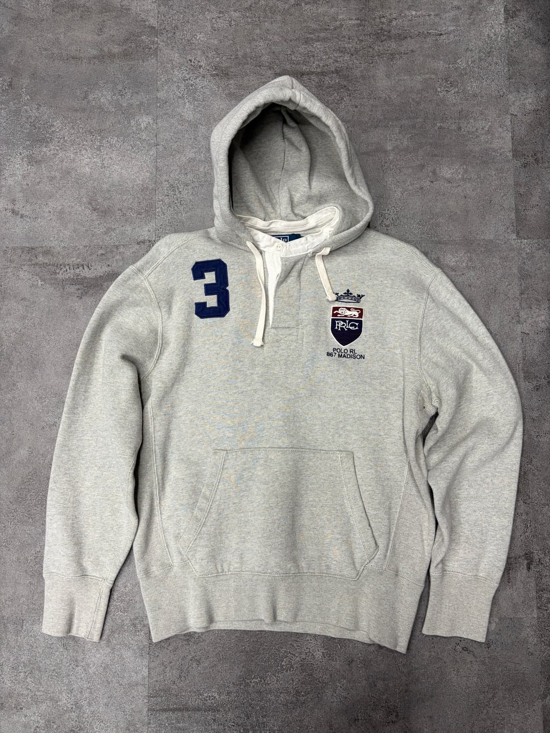 00s 폴로 랄프로렌 867 Madison 회색 후드티 상품이미지1