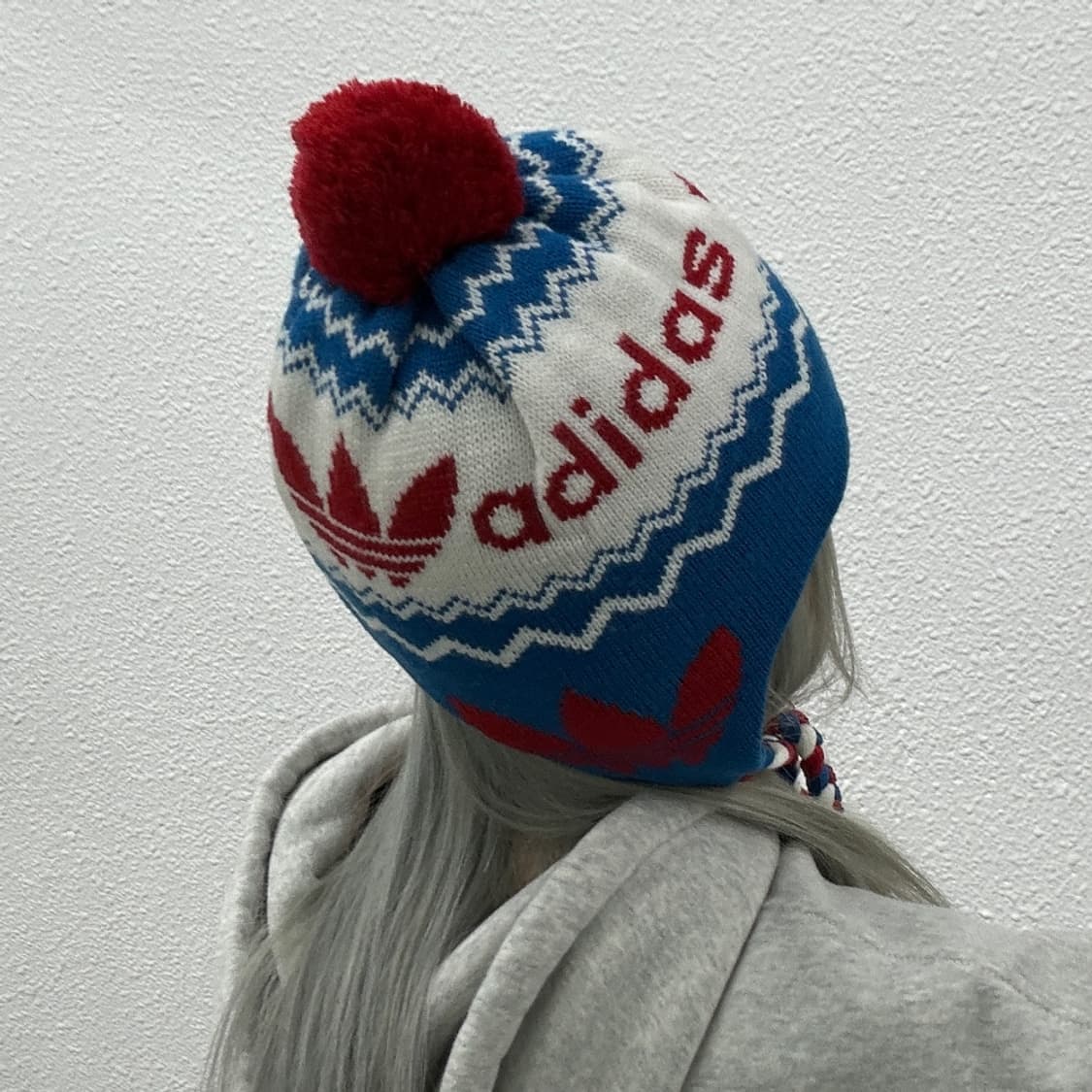 아디다스 에스닉 블루 니트 비니 상품이미지3