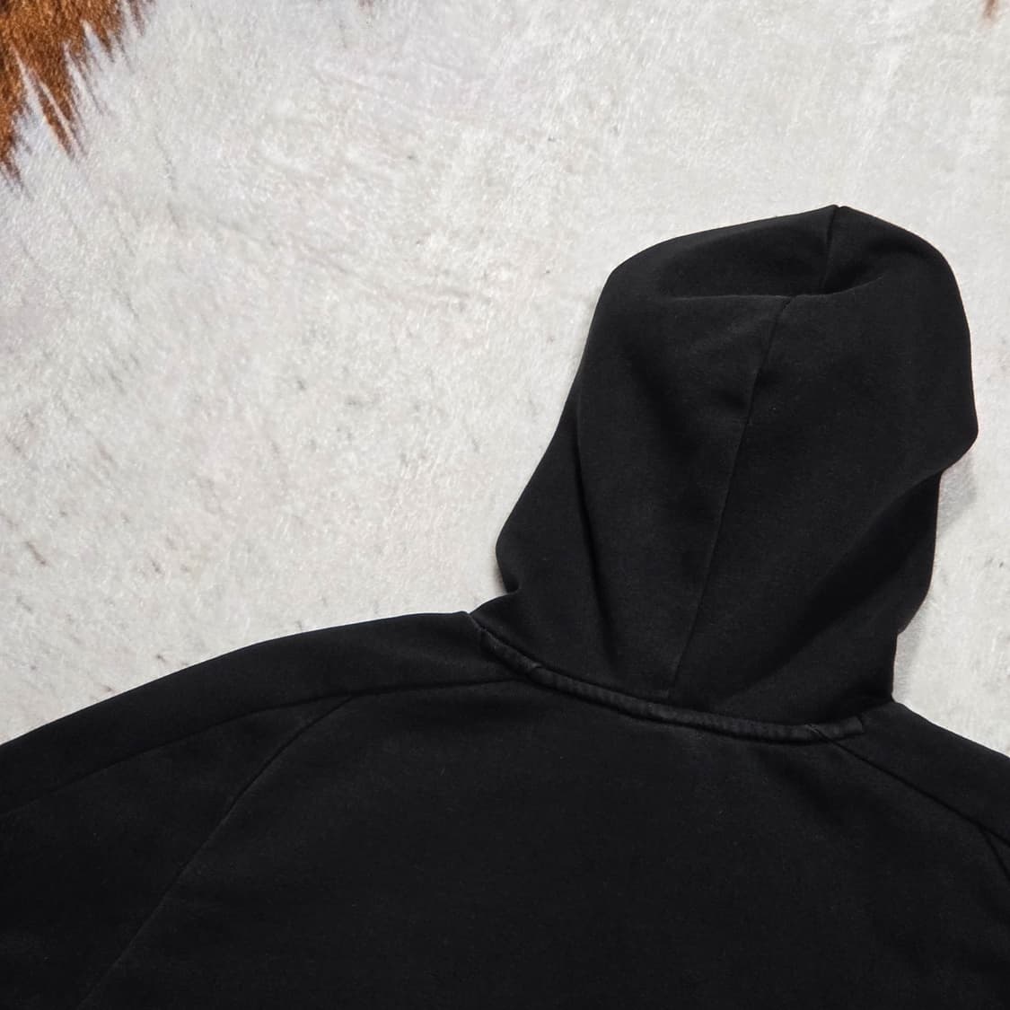 퓨마 로고 사이드 라인 블랙 후드티 상품이미지5