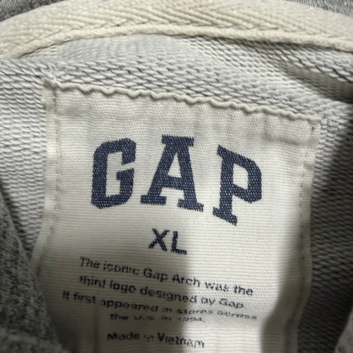 갭 그레이 후드집업 XL 상품이미지3