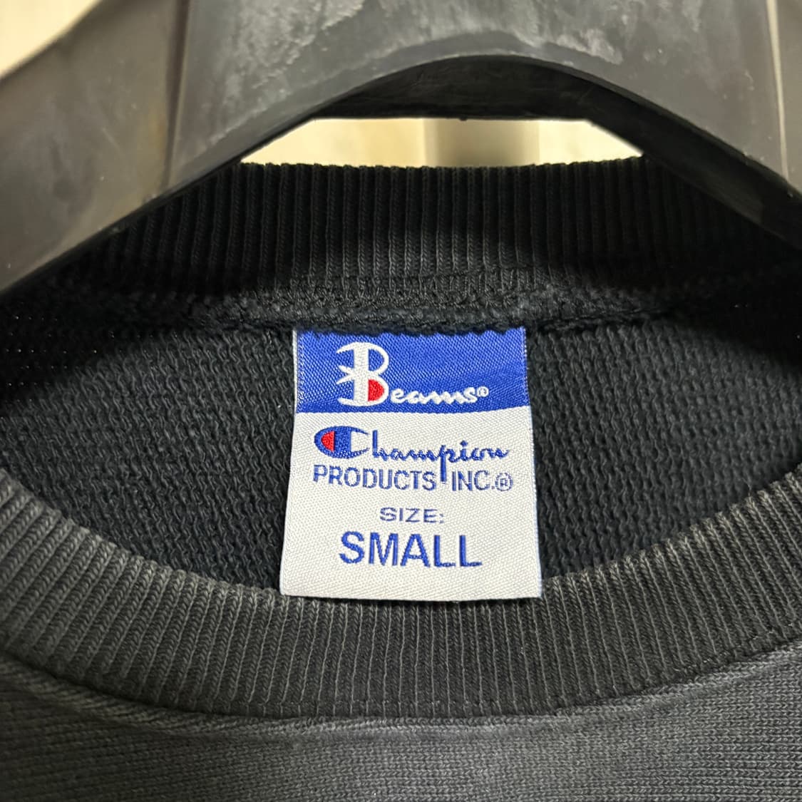 챔피온 X 빔즈 리버스위브 사이드집업 스웻셔츠 / 블랙, S 상품이미지4