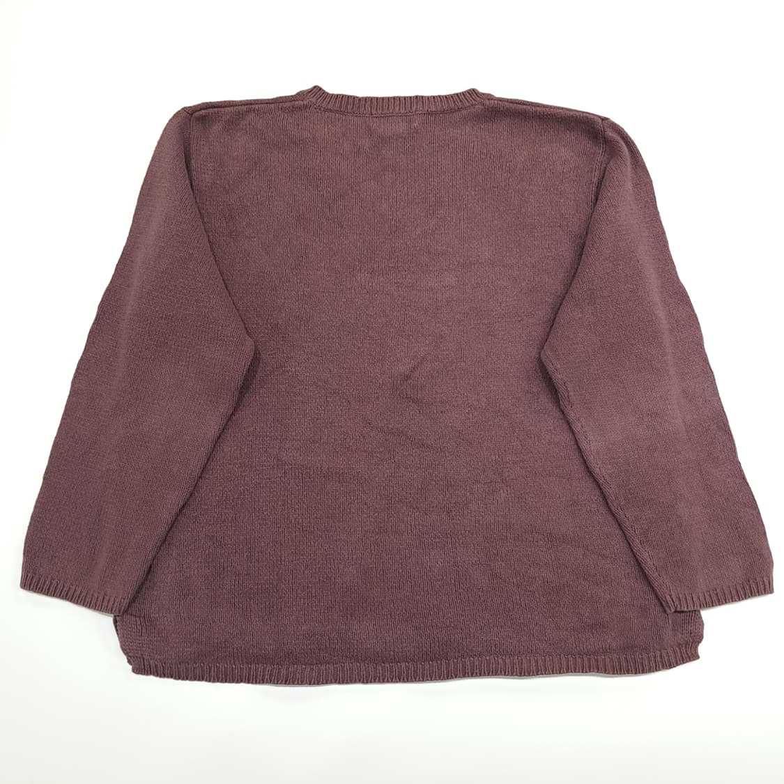 CN947 M 엘엘빈 빈티지퍼플 코튼 V넥 오버핏 니트 스웨터 상품이미지7