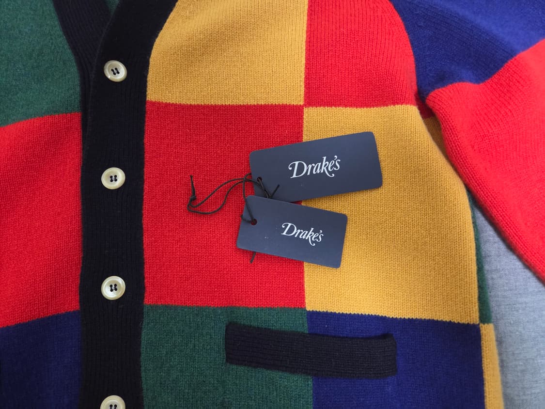 드레익스 멀티 패치워크 램스울 가디건 L 사이즈 상품이미지6