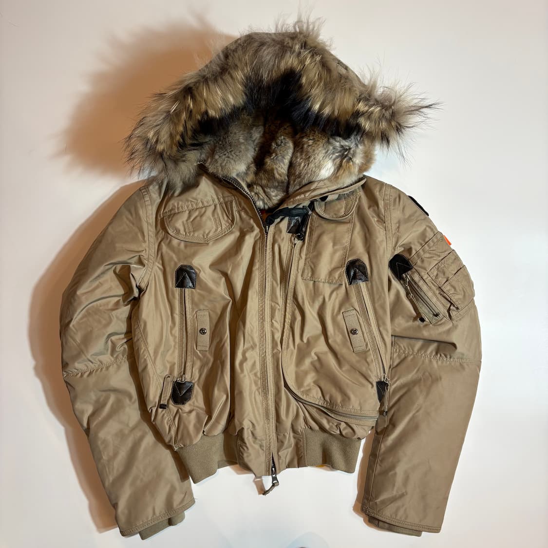 파라점퍼스 퍼 후드 숏 패딩 점퍼 상품이미지1