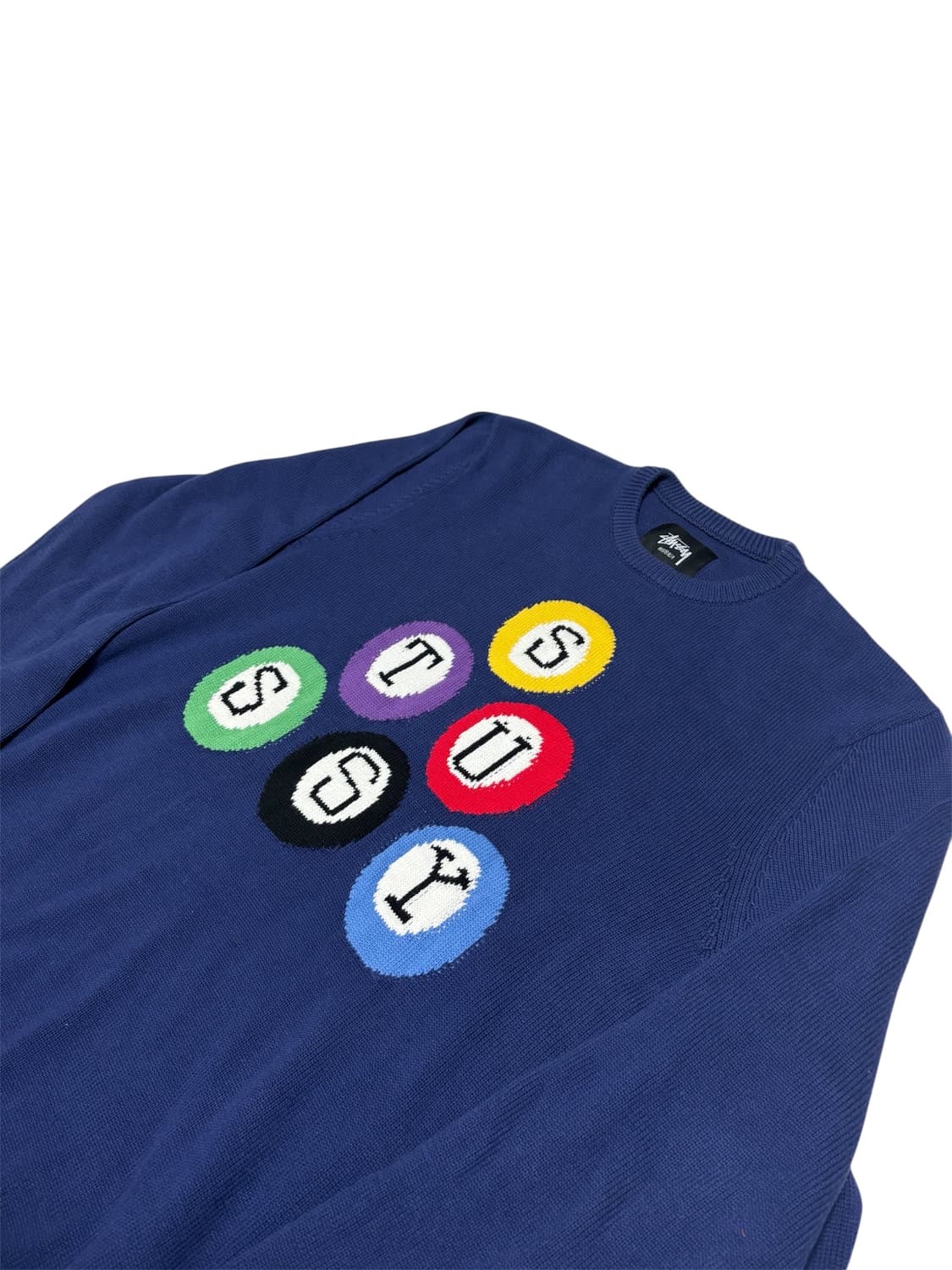 스투시 빌리아드 8볼 스웨터 니트 L 상품이미지3