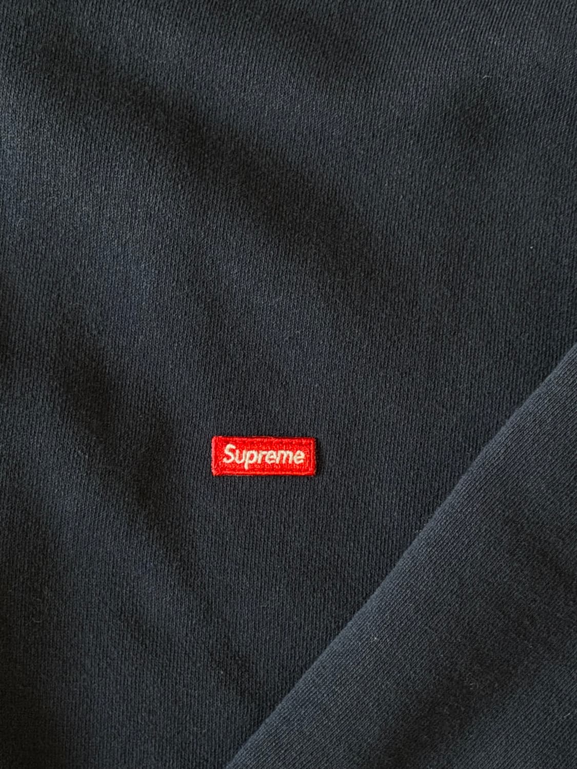 25SS 슈프림 스몰 박스 하프집업 풀오버 네이비 상품이미지4