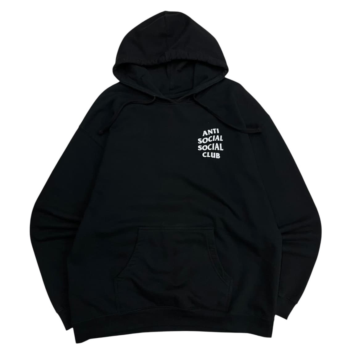 안티소셜클럽 미니로고 블랙 후드 XL 상품이미지3
