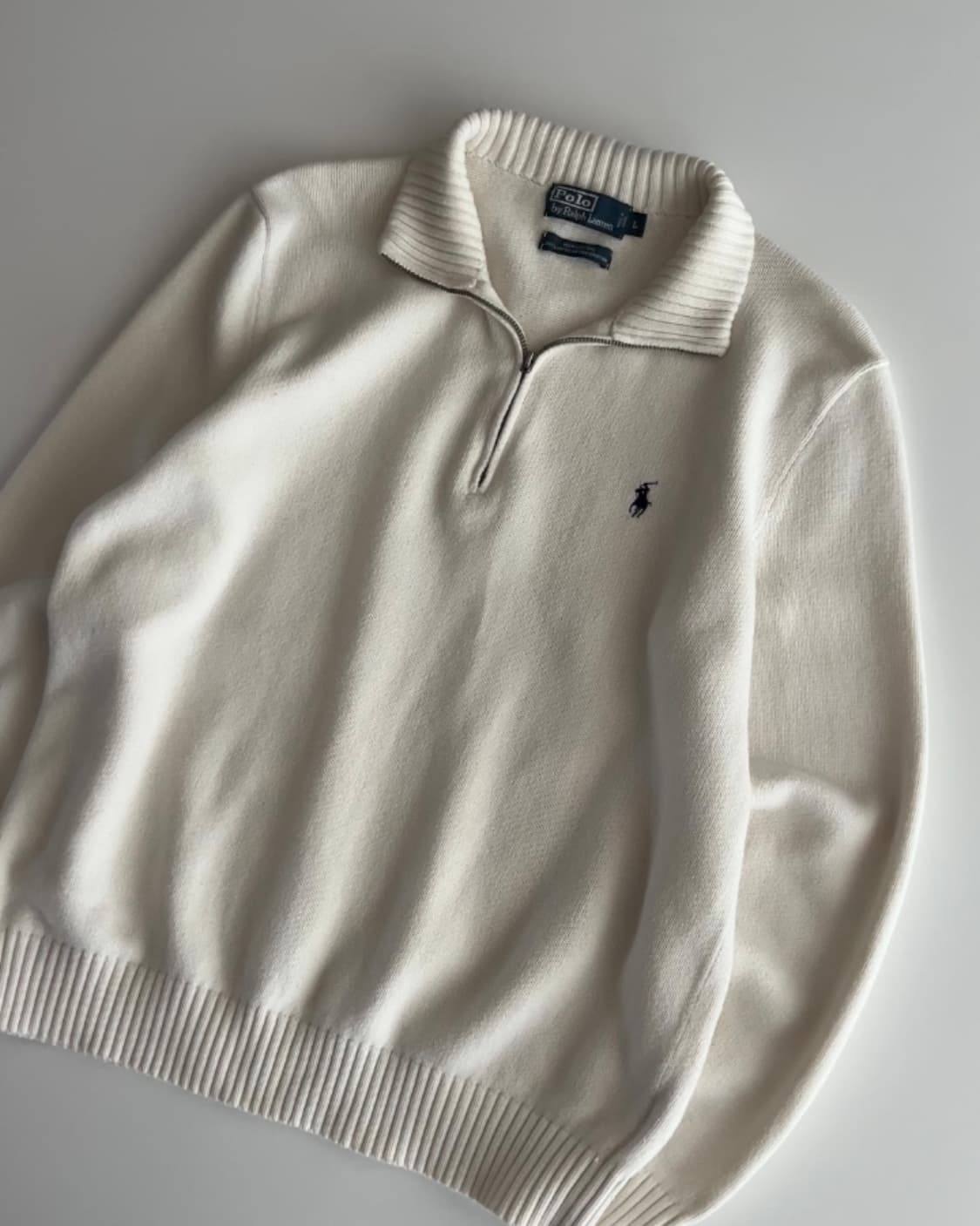 폴로 랄프로렌 반집업 니트 L 상품이미지3