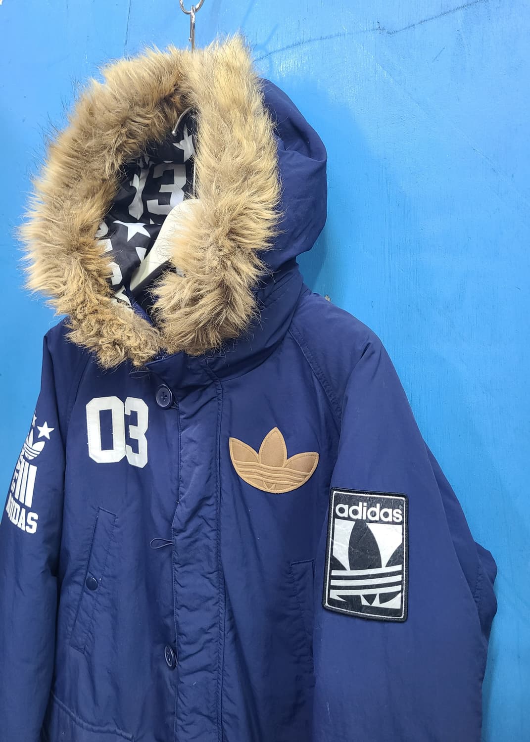 아디다스 오리털 하프패딩파카 상품이미지5