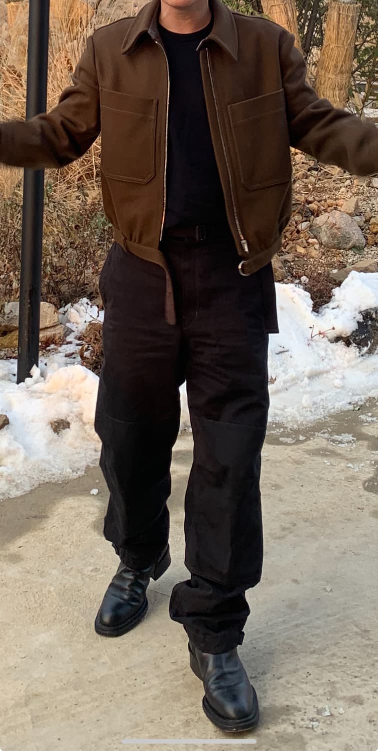 르메르 유틸리티 팬츠 46 블랙 상품이미지3