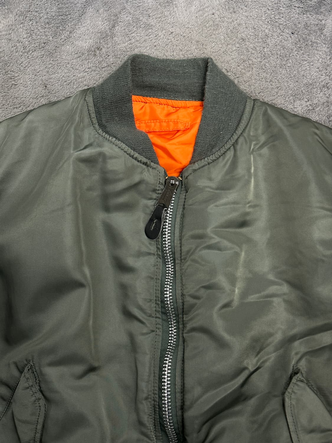 90s USAF Alpha 리버시블 MA-1 자켓 L 상품이미지5