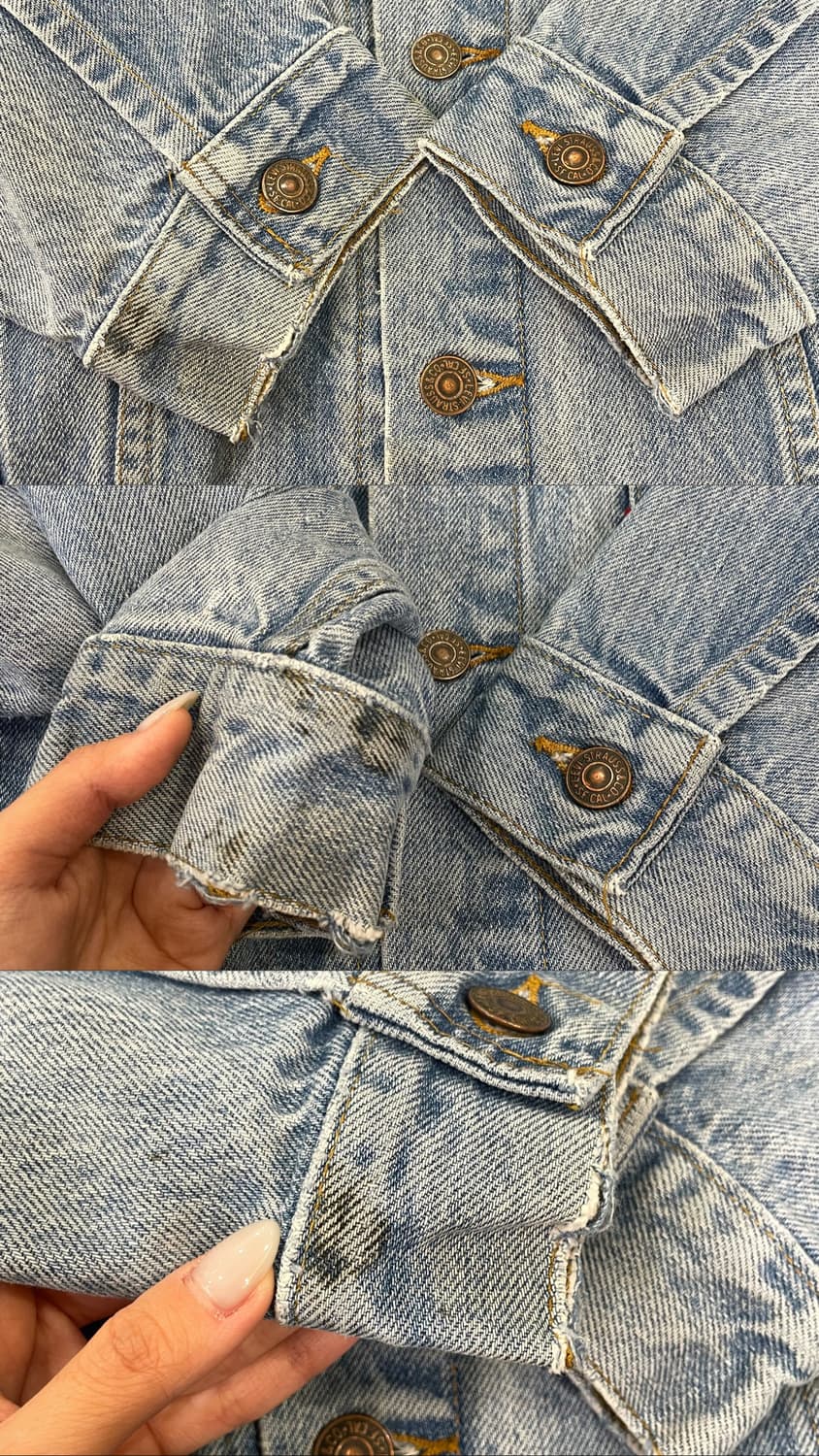 (L) 80~90s USA Levi's 리바이스 트러커 데님 자켓 상품이미지10