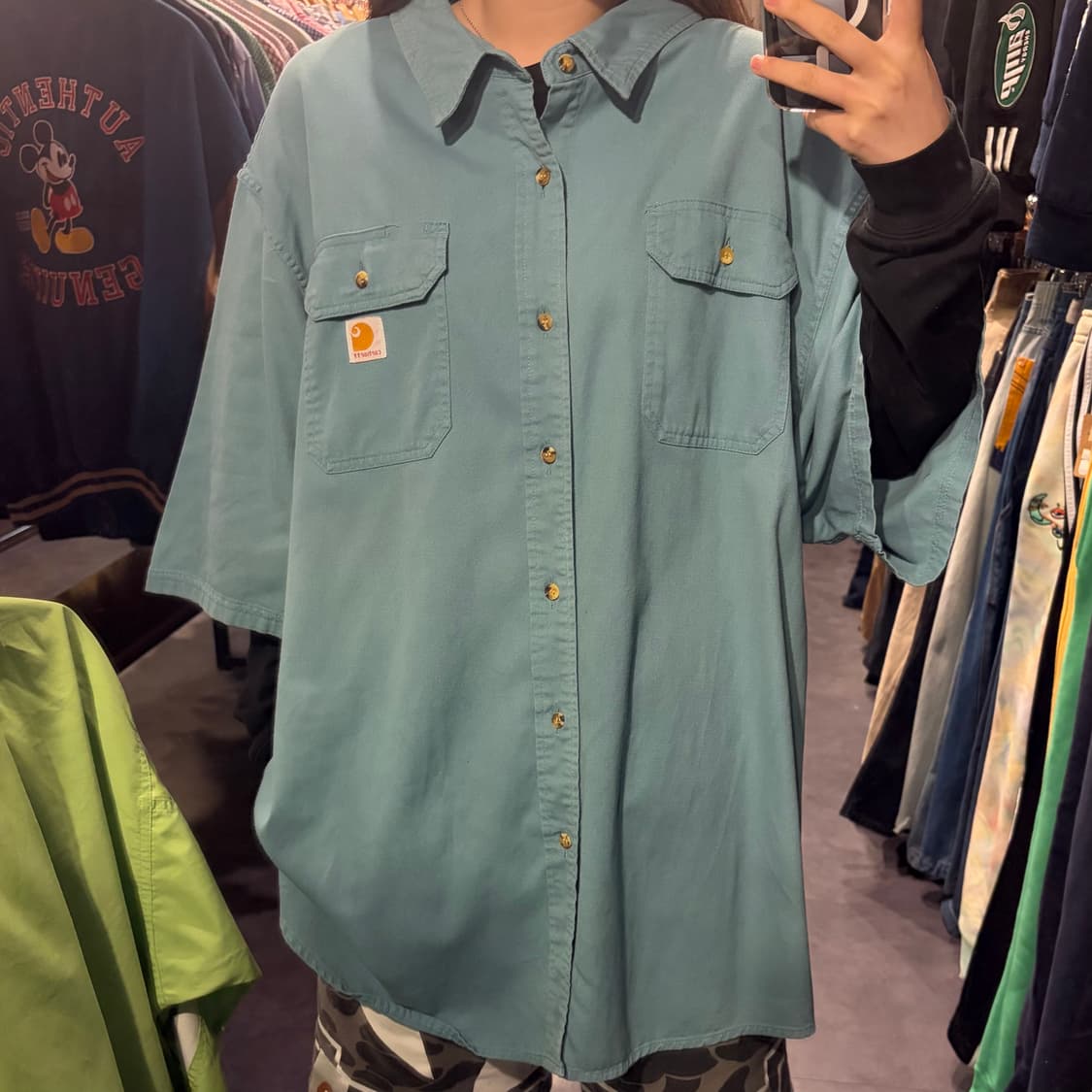 [IM] Carhartt 칼하트 반팔 셔츠 그린 상품이미지2