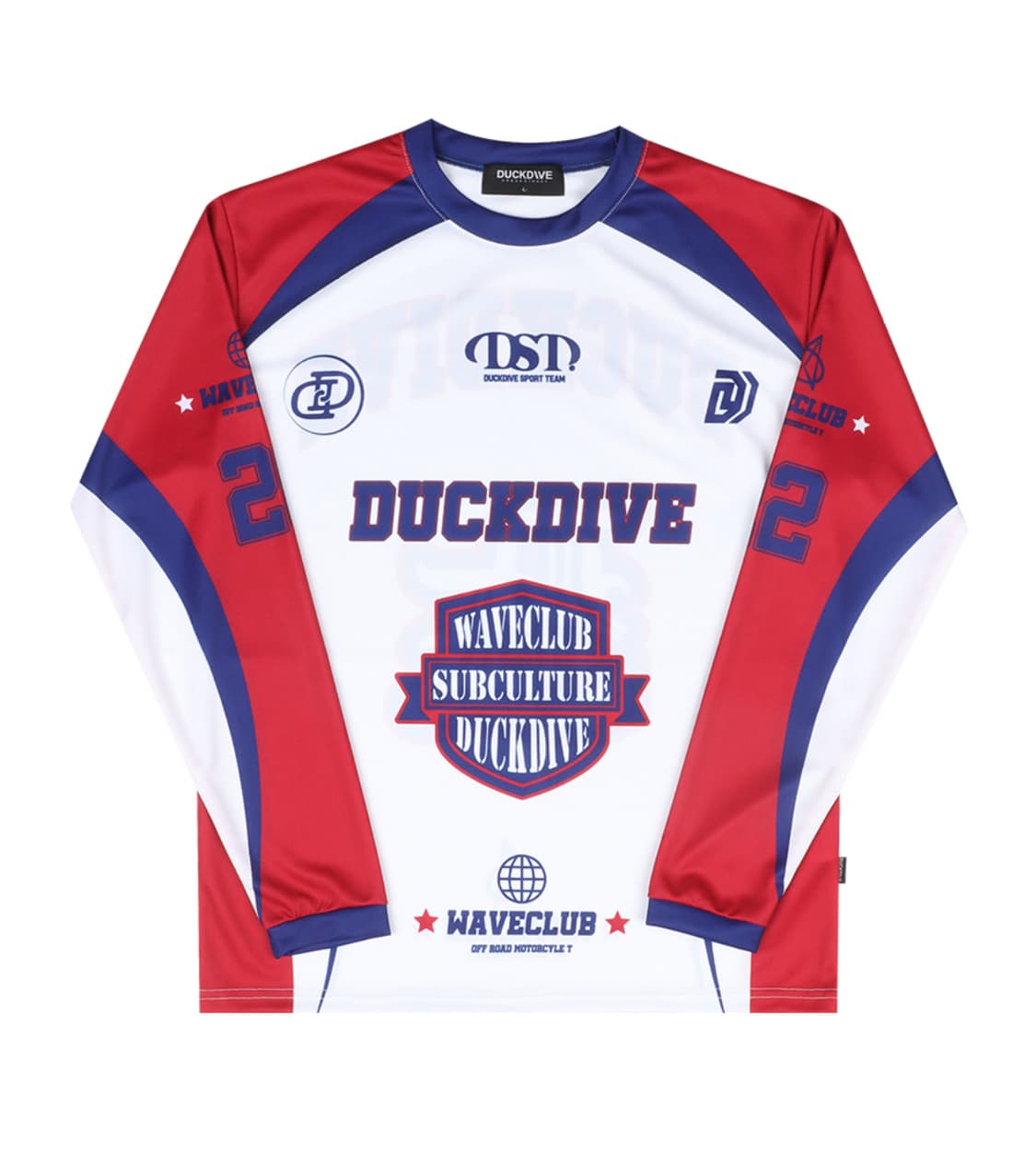 덕다이브 오프로드 메쉬 롱슬리브 레드 M 상품이미지1