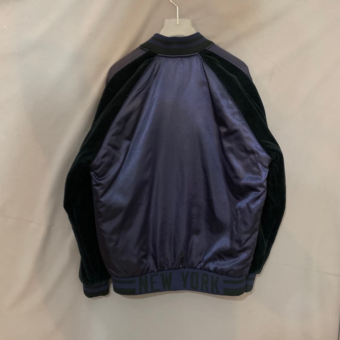 M MLB 뉴욕양키스 벨벳 새틴 퀼팅 바시티 스타디움 야구 자켓 상품이미지2