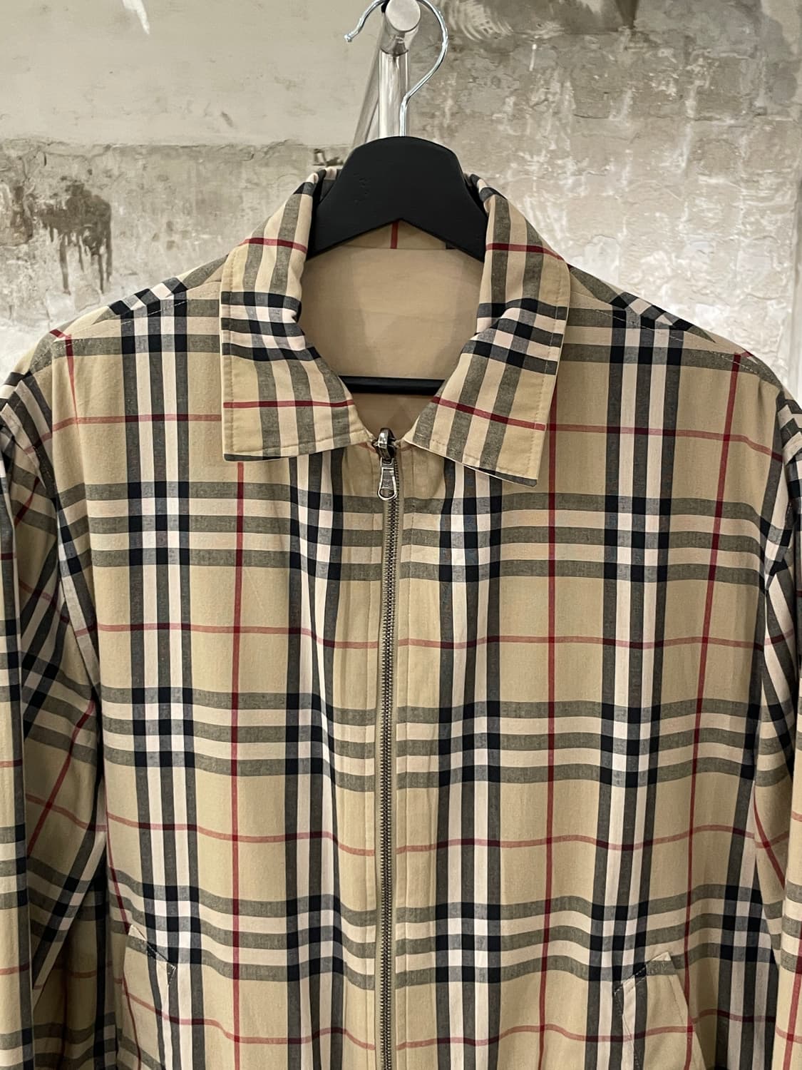 버버리 베이지 노바체크 리버시블 블루종 자켓 상품이미지2