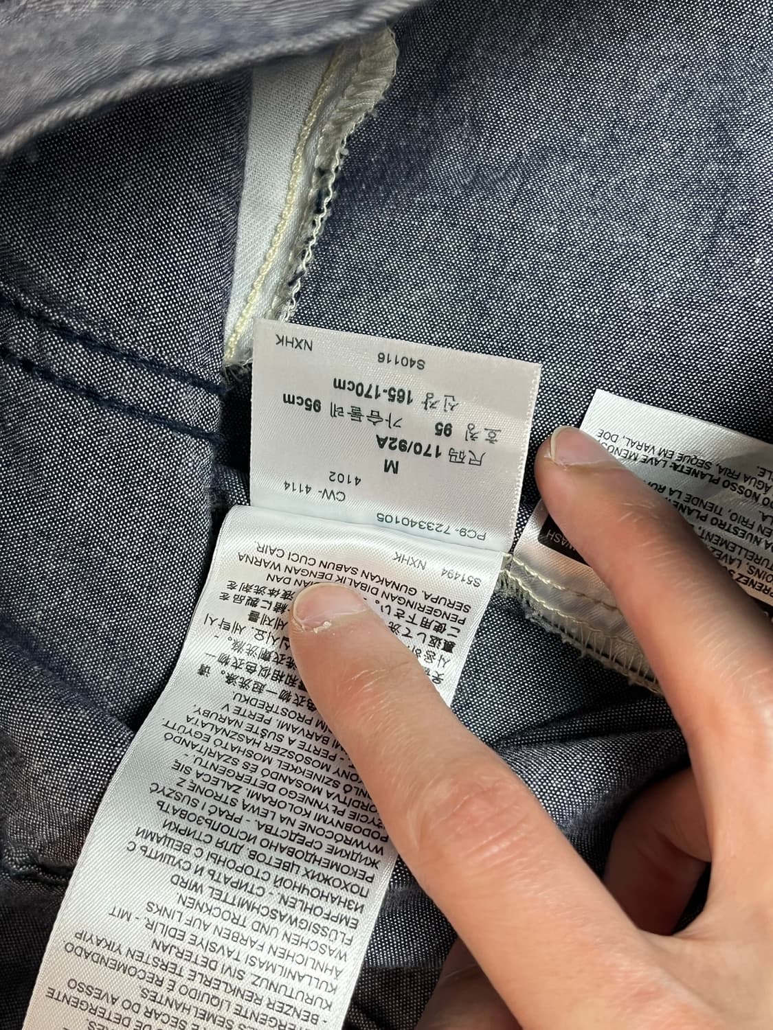 리바이스 샴브레이 트러커 자켓 m 상품이미지4