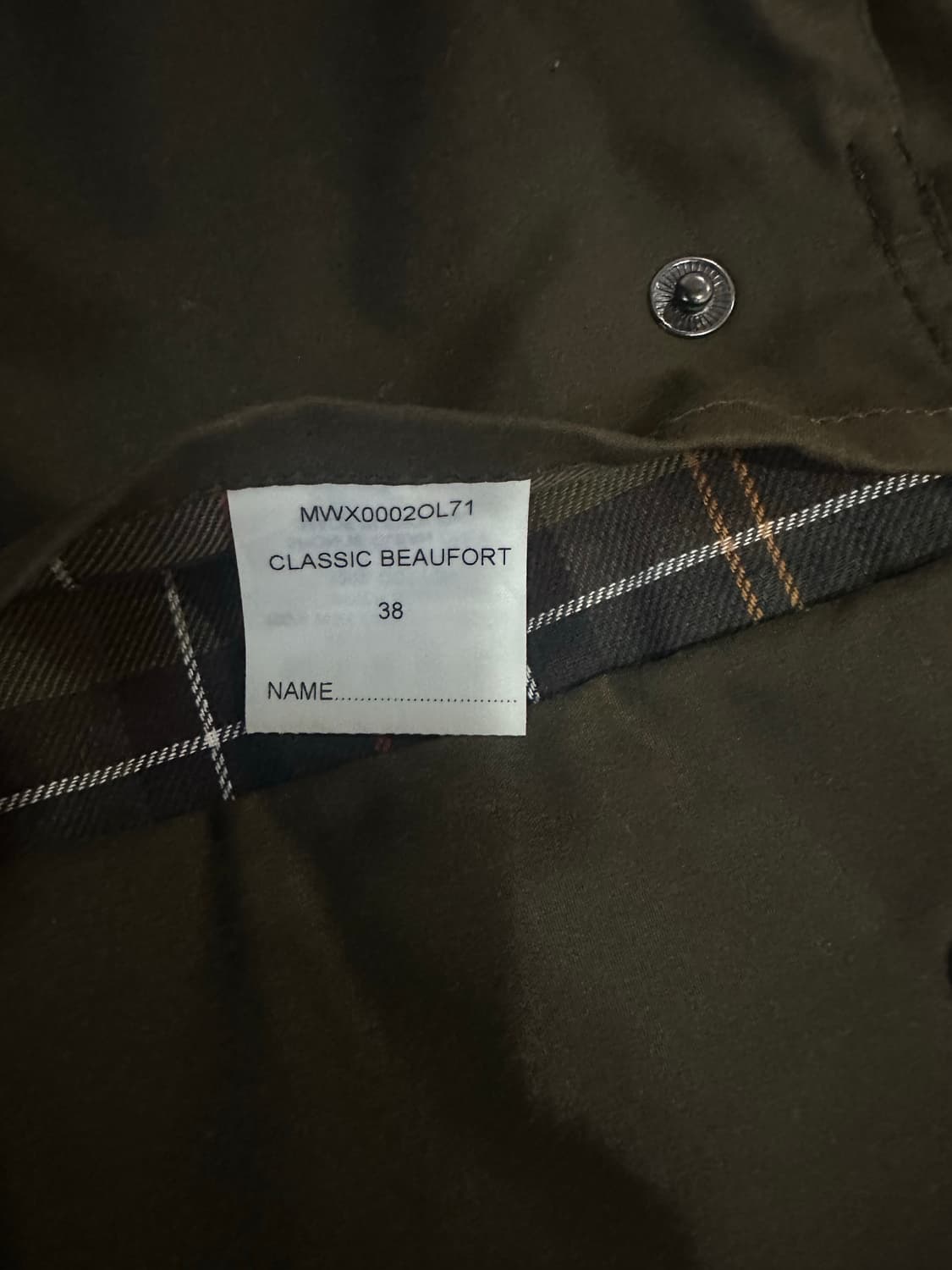 바버 뷰포트 38사이즈 올리브 상품이미지9