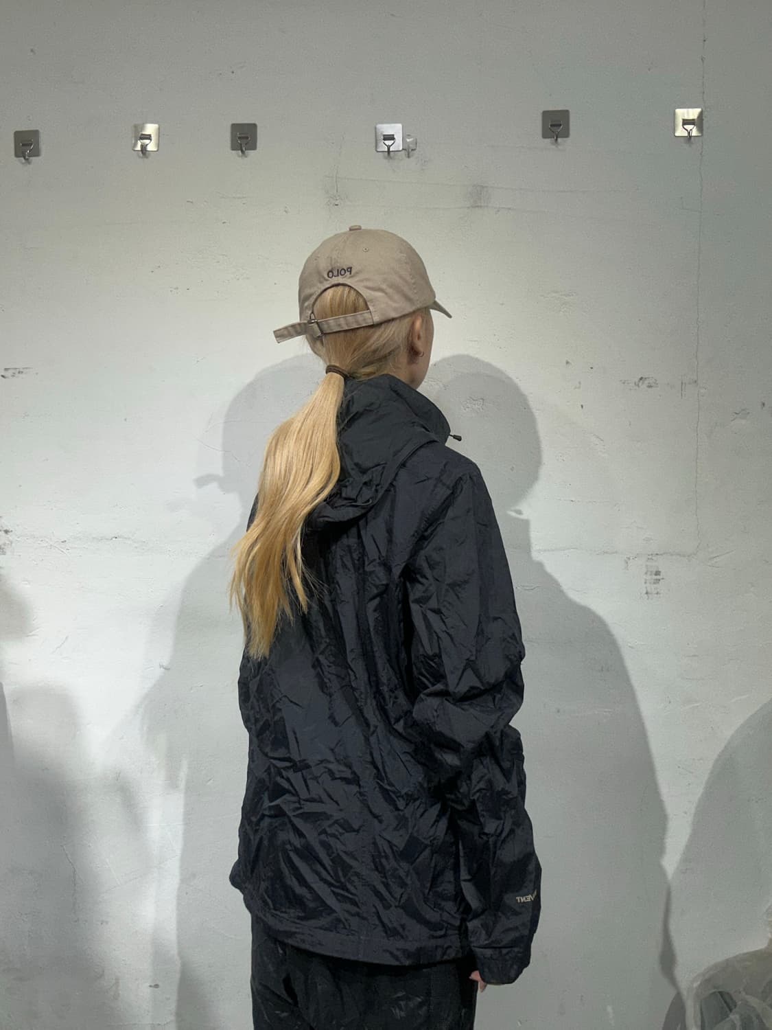 노스페이스 블랙 하이벤트 오버핏 바람막이 자켓 L 상품이미지3