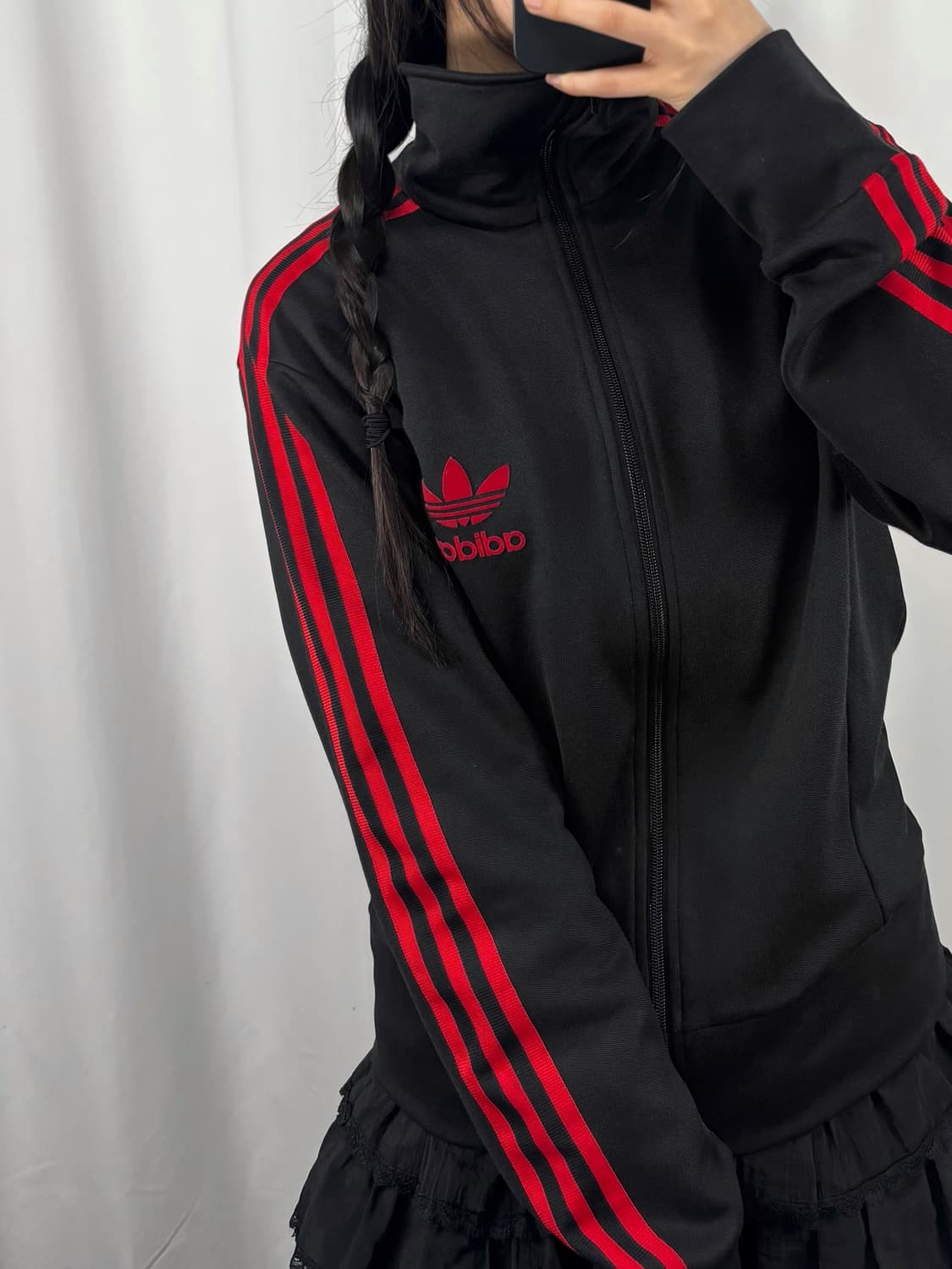 아디다스 블랙 레드 유로파 트랙탑 져지 상품이미지1