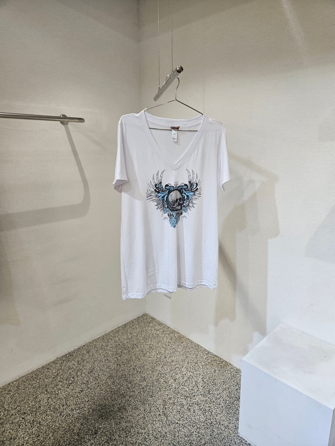 할리데이비슨 해골 프린팅 반팔 티셔츠 상품이미지1