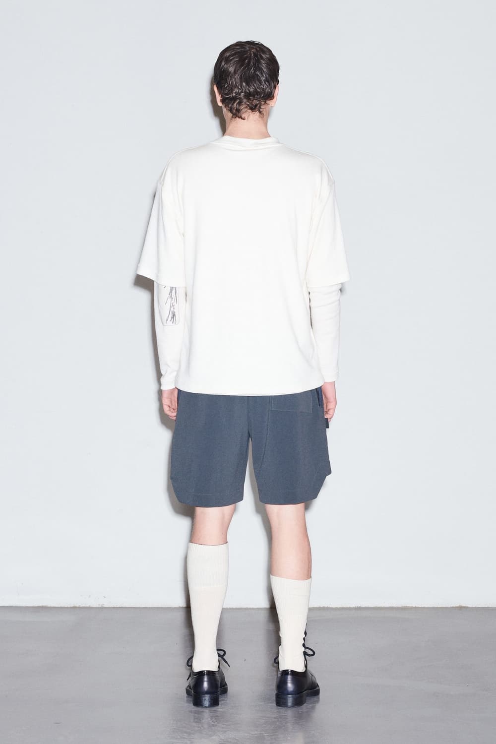[L] Gr10k TRANSCRIPT DOUBLE WOOL T-SHIRT 상품이미지2