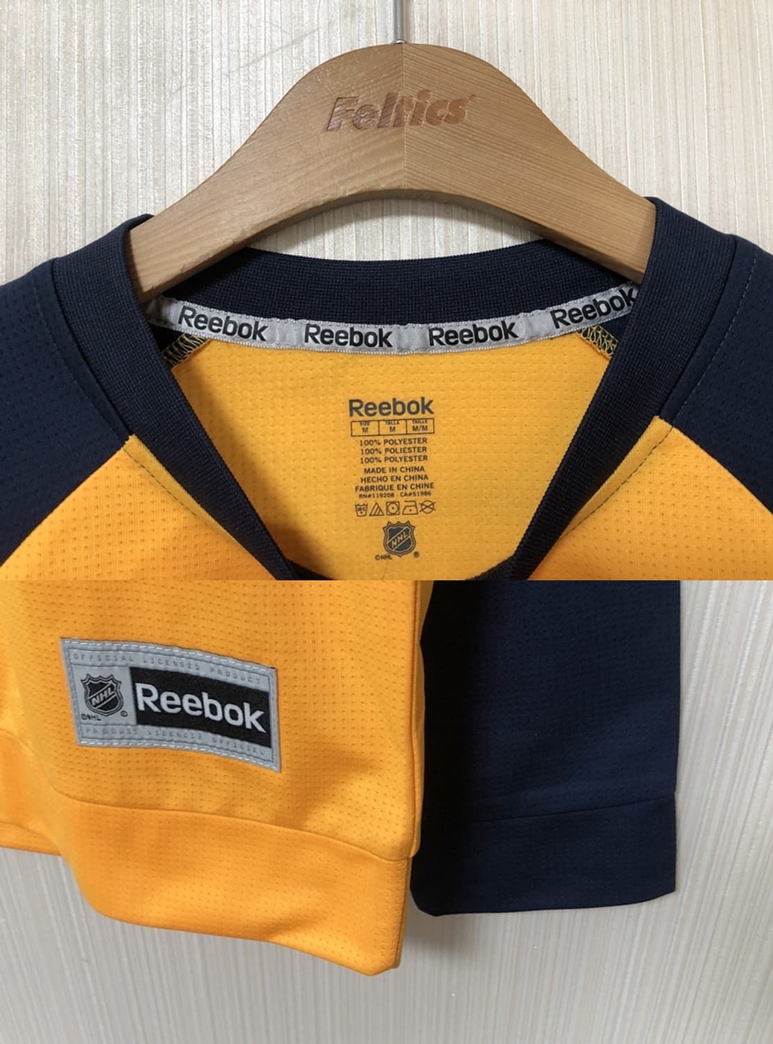 NHL 리복 버팔로세이버스 롱슬리브 셔츠 M(해외) 상품이미지4