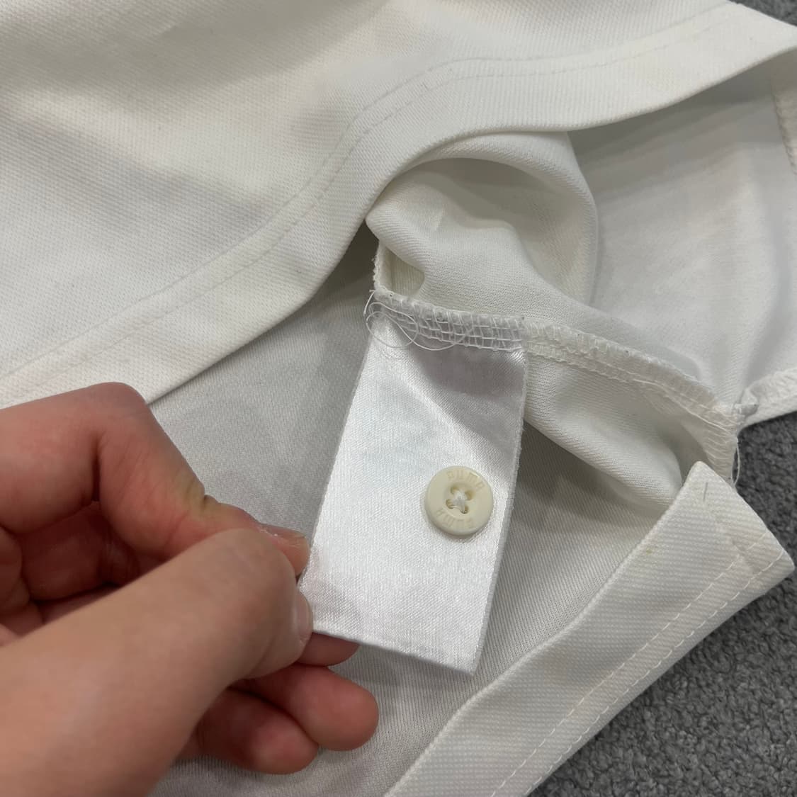 M 푸마 화이트 반팔 카라티 상품이미지7