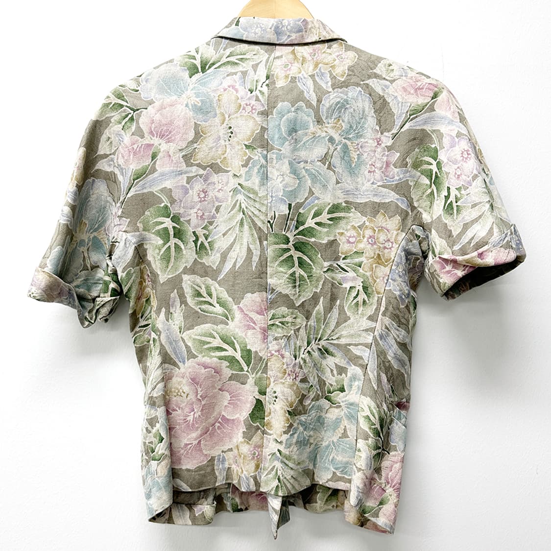 막스마라 스포트막스 플라워 린넨 자켓 리넨 반팔 블레이저 여성 36 상품이미지4