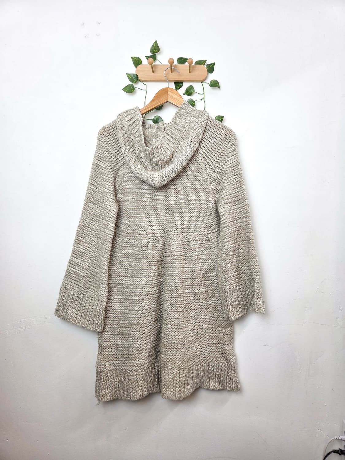 모리 니트 후드 원피스 상품이미지4