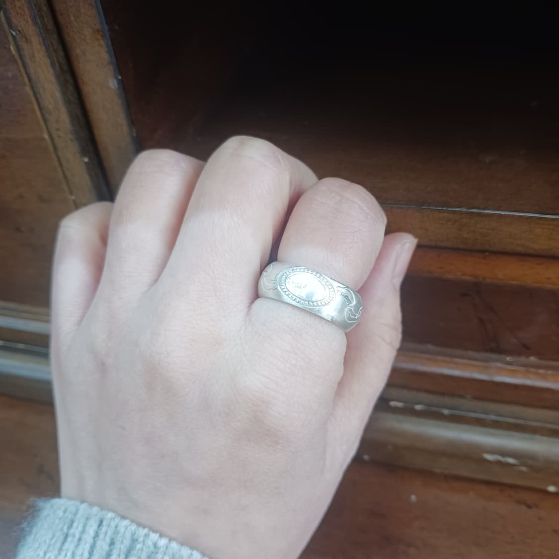 태극구름 순은99 은가락지 8미리 상품이미지9