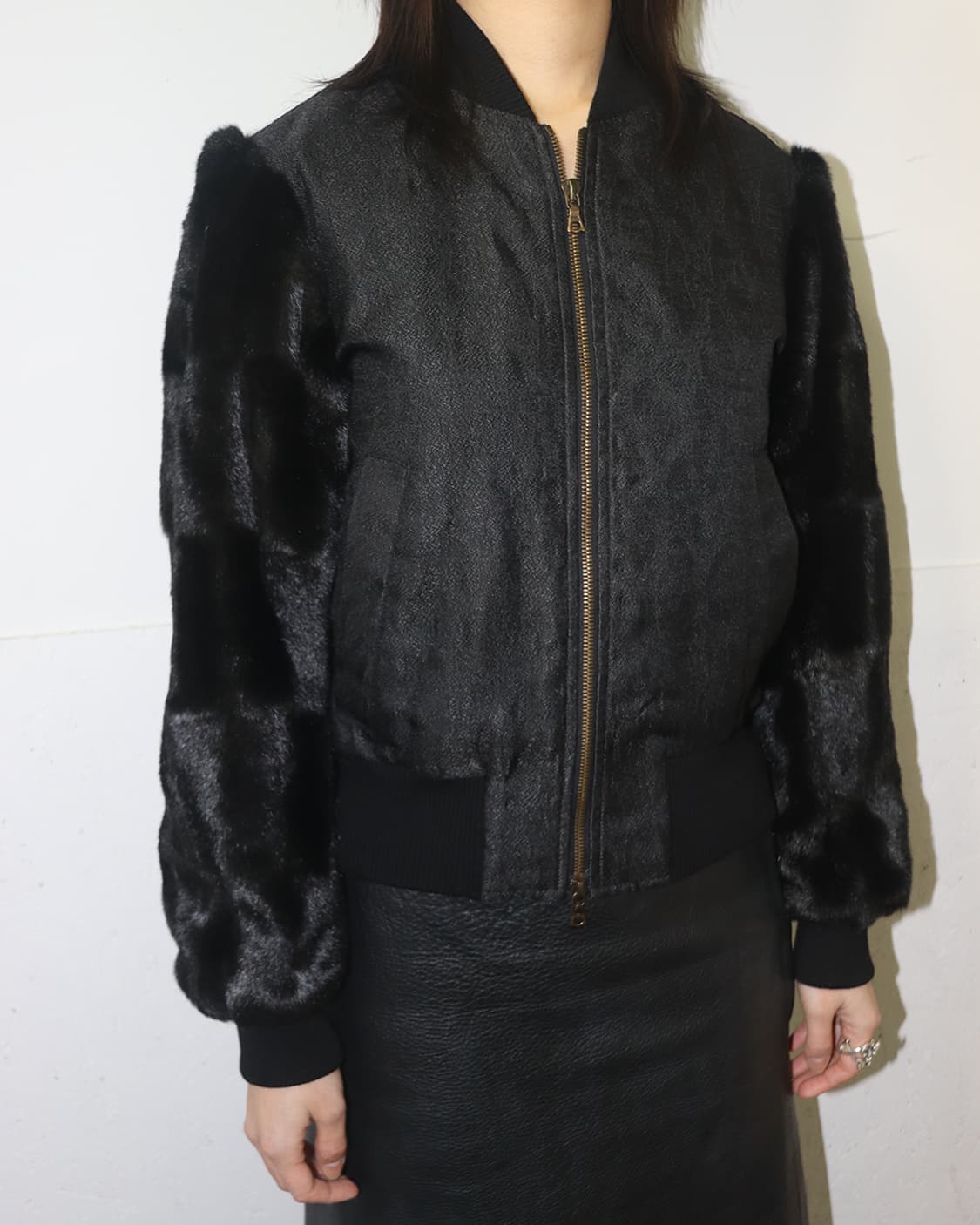 드리스 반 노튼 퍼 슬리브 블루종 상품이미지2