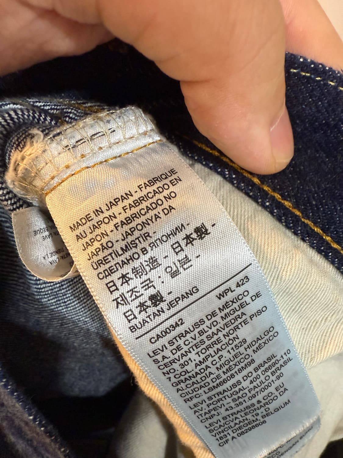 [36x34] 리바이스 LVC 55501 리지드 (소킹완료) 상품이미지8